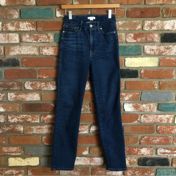 Good American Always Fit Good Classic Blue Jeans 00-4 - Picture 2 of 9